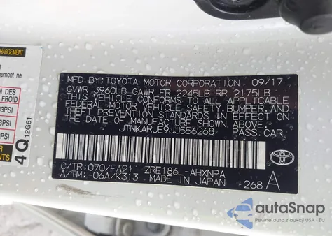 2018 Toyota Corolla Im from USA, damaged, VIN JTNKARJE9JJ556268